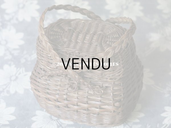 画像4: アンティーク ドール用 パニエ ダークブラウン (4)