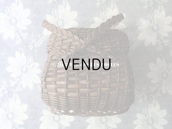 画像6: アンティーク ドール用 パニエ ダークブラウン (6)