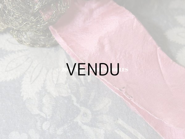 画像8: 19世紀末 アンティーク  シルク製 オールドローズ色のオモニエール  ロココトリムの装飾  (8)