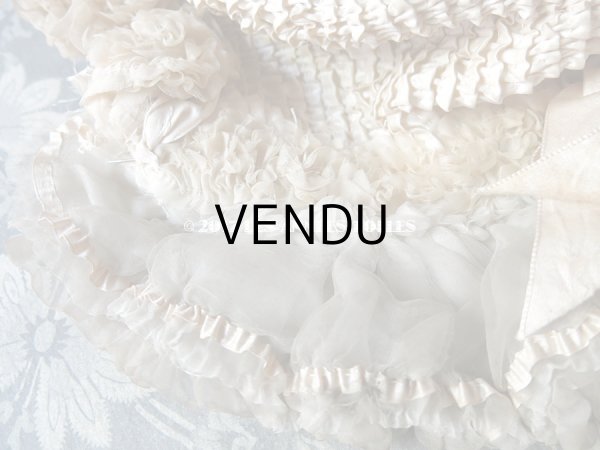 画像11: 1850年代 アンティーク 帽子 カポット ポークボンネット (11)