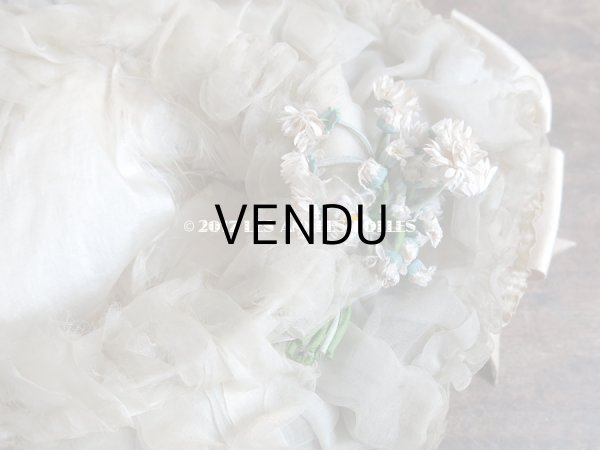 画像6: 1850年代 アンティーク 帽子 カポット ポークボンネット (6)