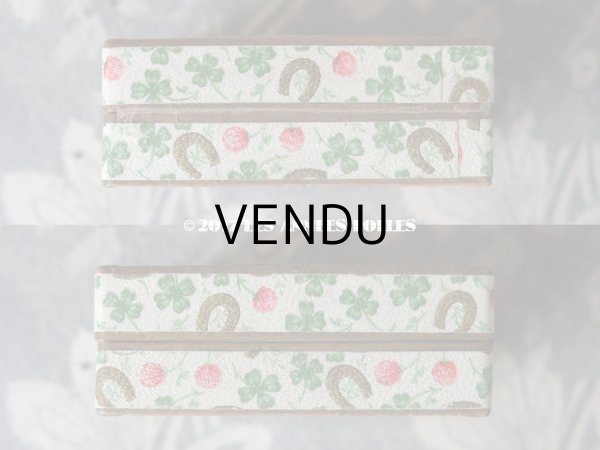 画像8: 1900年代 アンティーク  四つ葉のクローバーのジュエリーボックス  (8)