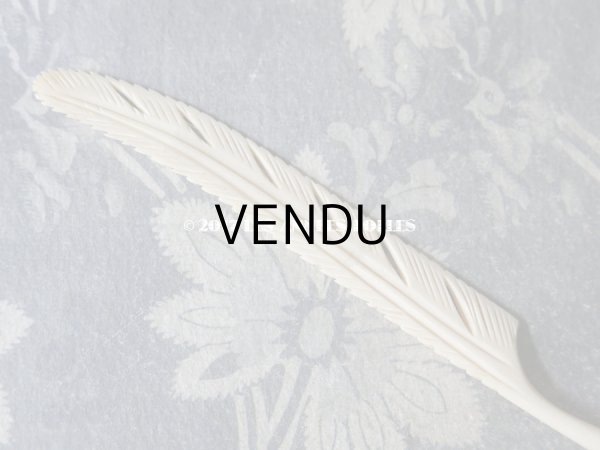 画像6: 1900年代 アンティーク ボーン製 ペン軸 フェザー型 (6)