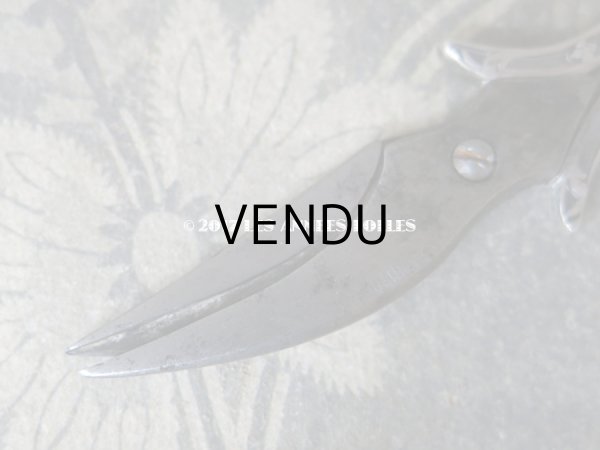 画像5: 19世紀末 アンティーク シルバー製 グレープシザー 薔薇＆モノグラム (5)