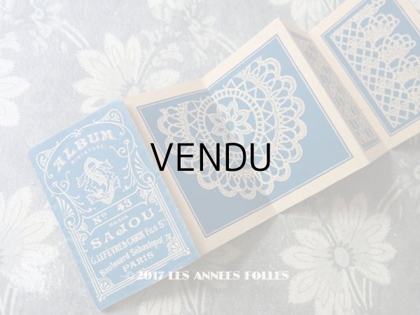 画像1: アンティーク とても小さな クロシェ編みの図案帳 ALBUM MINIATURE N 43 - MAISON SAJOU - (1)