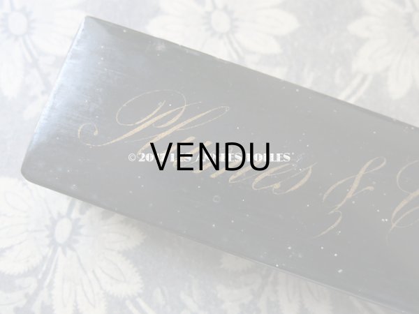 画像3: 19世紀 アンティーク ペンケース パピエマシェ PLUMES & CRAYONS (3)