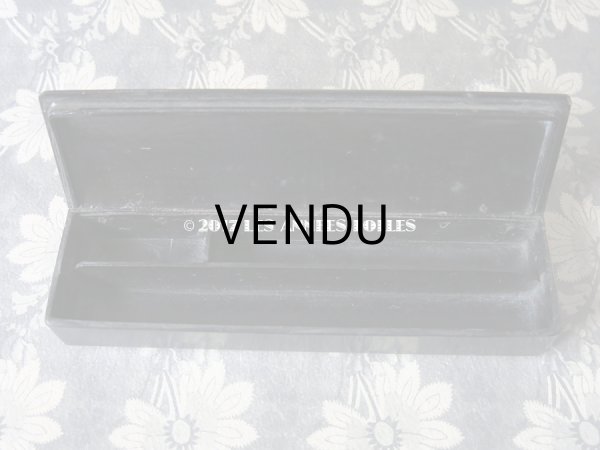 画像8: 19世紀 アンティーク ペンケース パピエマシェ PLUMES & CRAYONS (8)