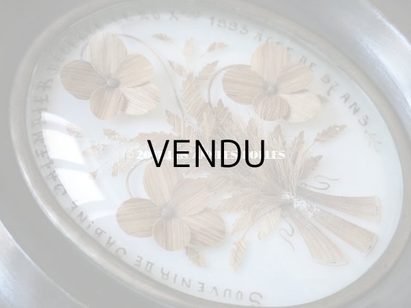 画像5: 1883年 アンティーク ルリケール 聖遺物のガラスドーム 木製フレーム (5)