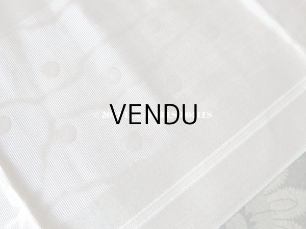 画像5: 19世紀末 アンティーク 幅広 シルク製 リボン　ドット柄 オフホワイト 1.95m  (5)