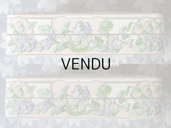 画像5: 1900年代 アンティーク ルーブル百貨店のソープボックス 菫 SAVON EXTRA FIN A LA VIOLETTE DE PARME - GRANDS MAGASINS DU LOUVRE PARIS - (5)