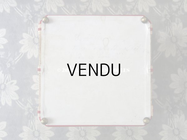 画像3: 19世紀 アンティーク ナポレオン3世時代 花模様のお菓子箱 木箱 ドラジェ & チョコレート  (3)