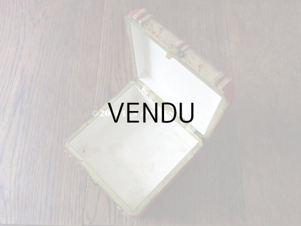 画像11: 19世紀 アンティーク ナポレオン3世時代 花模様のお菓子箱 木箱 ドラジェ & チョコレート  (11)