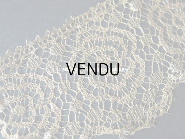 画像3: 1920年代 アンティーク メタルレース 薔薇 アールデコ ゴールド 70cm (3)