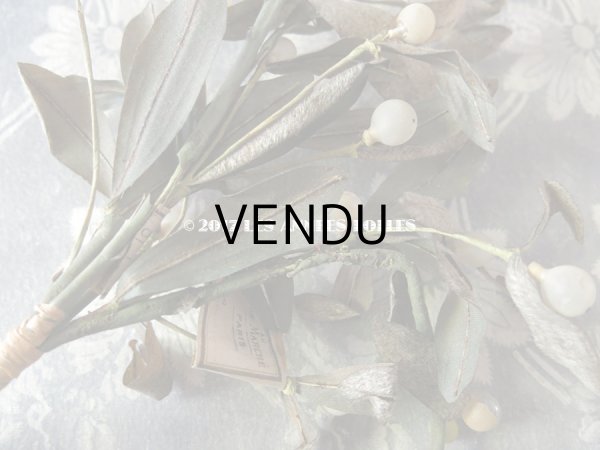 画像5: 19世紀末 アンティーク  ヤドリギのコサージュ 吹き硝子製 - AU BON MARCHE - (5)