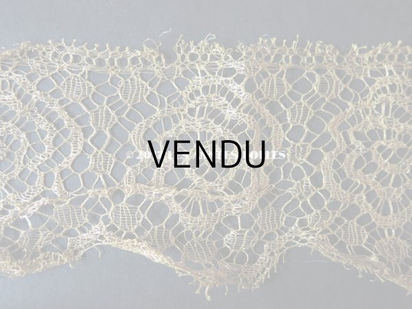 画像5: 1920年代 アンティーク メタルレース 薔薇 アールデコ ゴールド 70cm (5)