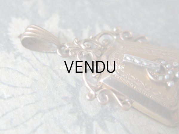 画像3: 19世紀 アンティーク ナポレオン3世 ペンダント ピンクゴールド  (3)