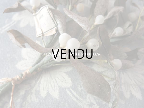 画像6: 19世紀末 アンティーク  ヤドリギのコサージュ 吹き硝子製 - AU BON MARCHE - (6)