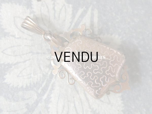 画像5: 19世紀 アンティーク ナポレオン3世 ペンダント ピンクゴールド  (5)