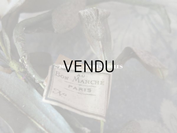 画像8: 19世紀末 アンティーク  ヤドリギのコサージュ 吹き硝子製 - AU BON MARCHE - (8)