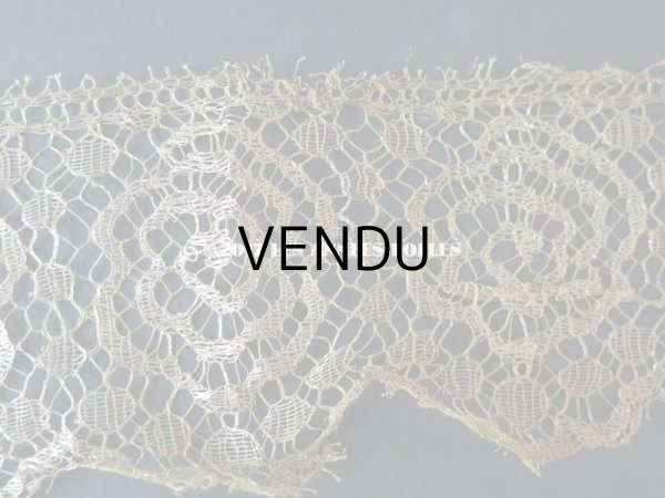 画像6: 1920年代 アンティーク メタルレース 薔薇 アールデコ ゴールド 70cm (6)