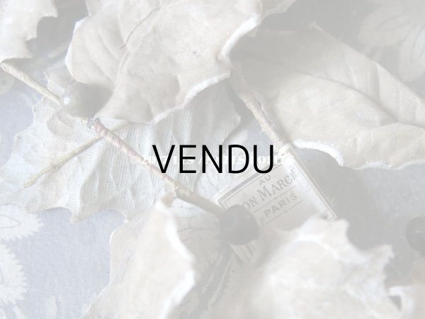 画像7: 19世紀末 アンティーク  柊のコサージュ - AU BON MARCHE - (7)