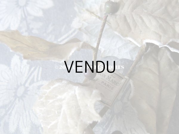 画像6: 19世紀末 アンティーク  柊のコサージュ - AU BON MARCHE - (6)