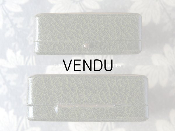 画像6: アンティーク ジュエリーボックス 金彩入り グリーン (6)