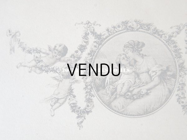 画像4: 1923年 アンティーク ドラジェのお菓子箱 天使＆薔薇のガーランド CHRISTINE 30 DECEMBRE 1923 (4)