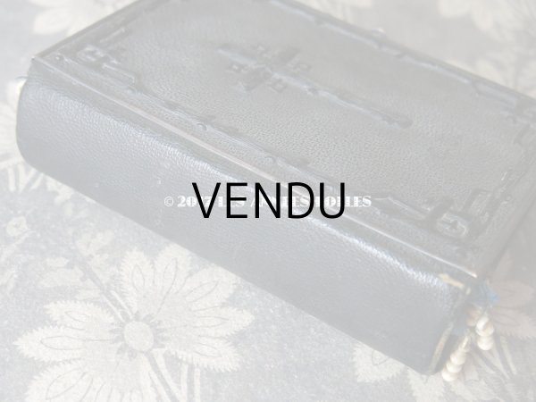 画像4: 1854年 ナポレオン3世時代 アンティーク  ミサ典書 百合の紋章柄 (4)