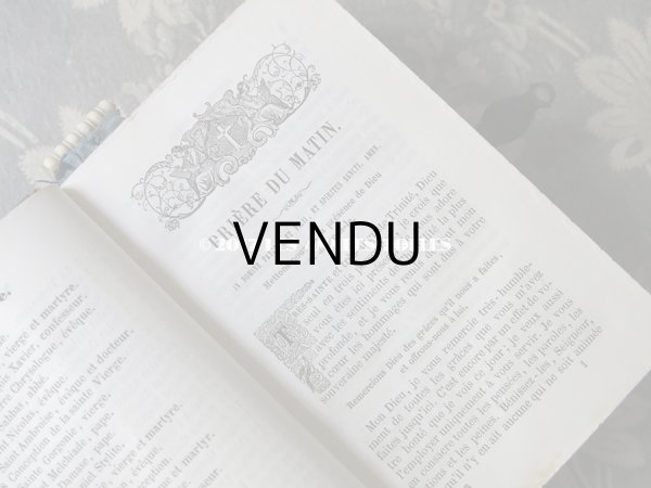 画像10: 1854年 ナポレオン3世時代 アンティーク  ミサ典書 百合の紋章柄 (10)