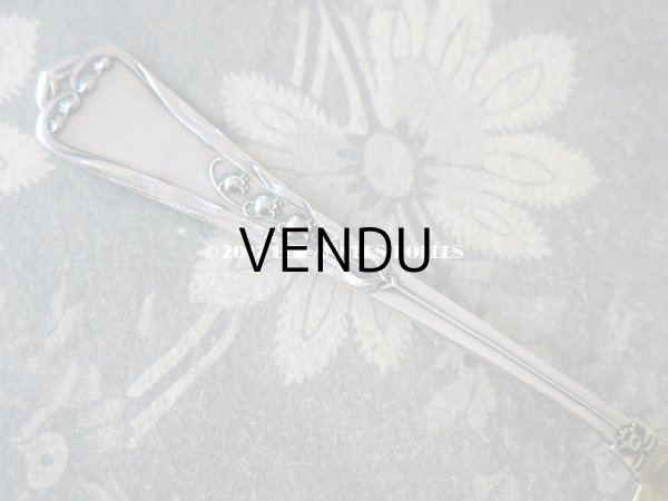 画像3: アンティーク シルバー製 シュガースプーン 鈴蘭 (3)