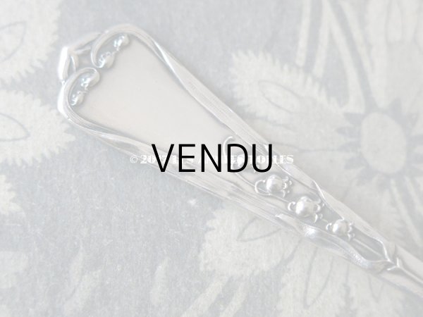 画像4: アンティーク シルバー製 シュガースプーン 鈴蘭 (4)