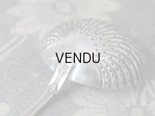 画像7: アンティーク シルバー製 シュガースプーン 鈴蘭 (7)