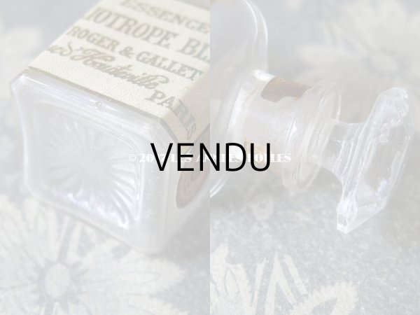 画像4: 1925年代 アンティーク パフュームボトル ホワイトヘリオトロープ　ESSENCE HELIOTROPE BLANC - ROGER&GALLET PARIS - (4)