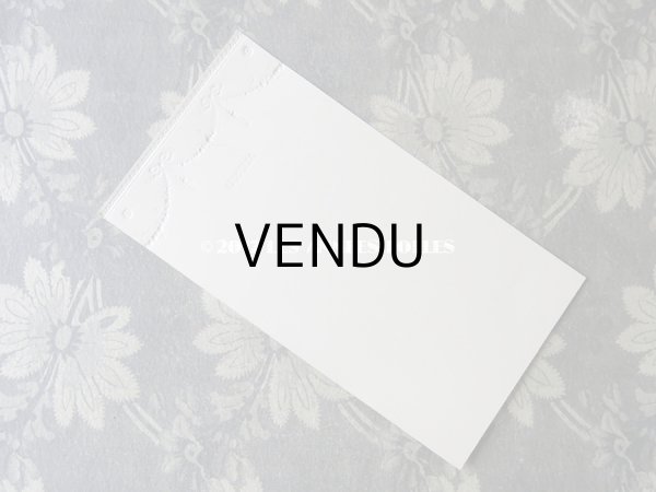 画像5: 未使用 アンティーク メニュー MENU リボンと薔薇のガーランド (5)