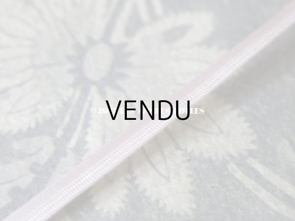 画像5: 未使用 19世紀末 アンティーク シルク製 極細 サテンリボン 10m モーヴピンク 123 N 1 LISERON 188 Q (5)