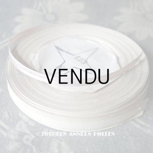 画像: 未使用 19世紀末 アンティーク シルク製 極細 サテンリボン 10m モーヴピンク 123 N 1 LISERON 188 Q