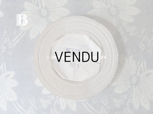 画像9: 未使用 19世紀末 アンティーク シルク製 極細 サテンリボン 10m モーヴピンク 123 N 1 LISERON 188 Q (9)