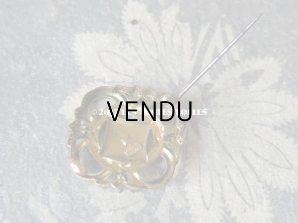 画像6: 19世紀 アンティーク ナポレオン3世 小さなブローチ  ピンクゴールド&イエローゴールド　 (6)