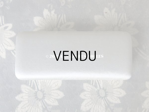 画像5: アンティーク ジュエリーボックス パールブルーのシルクサテン (5)