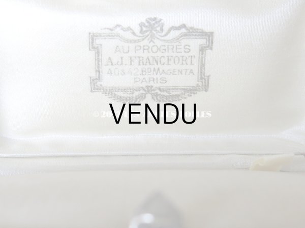 画像5: アンティーク ジュエリーボックス 金彩入り オレンジブラウン (5)