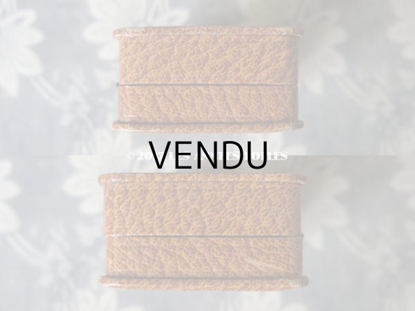 画像10: アンティーク ジュエリーボックス 金彩入り オレンジブラウン (10)