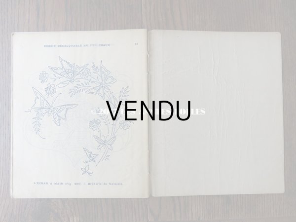 画像5: 1920年代 アンティーク 刺繍とレースの本 BRODERIE & DENTELLE LECONS PRATIQUES 2e EDITION PAR COUSINE CLAIRE - FRANCOIS TEDESCO, EDITEUR PARIS- (5)