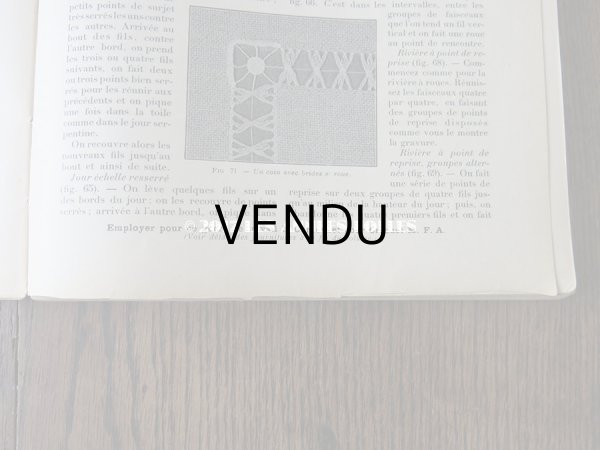 画像6: 1920年代 アンティーク 刺繍とレースの本 BRODERIE & DENTELLE LECONS PRATIQUES 2e EDITION PAR COUSINE CLAIRE - FRANCOIS TEDESCO, EDITEUR PARIS- (6)