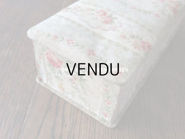 画像8: 1900年代 アンティーク 薔薇のブーケ＆花のガーランド　カルトナージュボックス (8)