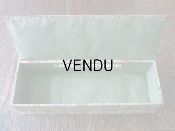 画像10: 1900年代 アンティーク 薔薇のブーケ＆花のガーランド　カルトナージュボックス (10)