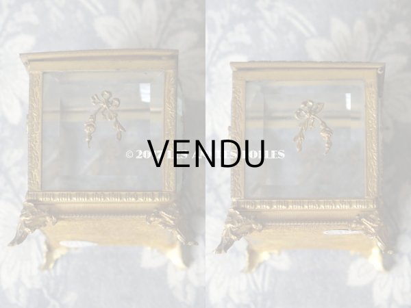 画像13: 19世紀 アンティーク ジュエリーボックス 薔薇とリボンのガーランド (13)