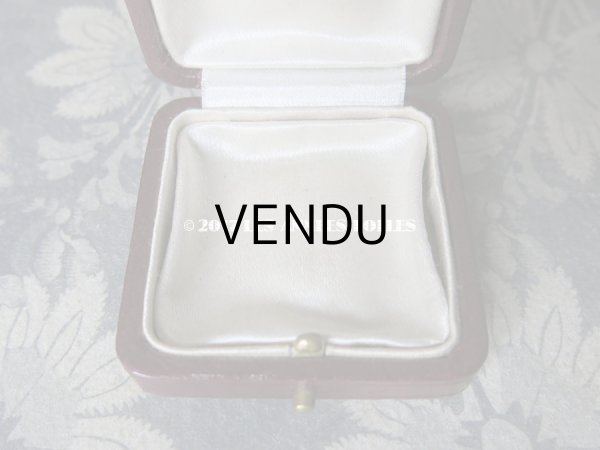 画像9: アンティーク ジュエリーボックス 本革 ボルドー (9)