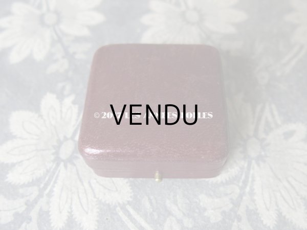 画像3: アンティーク ジュエリーボックス 本革 ボルドー (3)