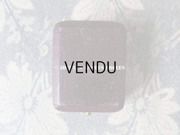 画像3: アンティーク ジュエリーボックス 金彩入り ボルドー (3)